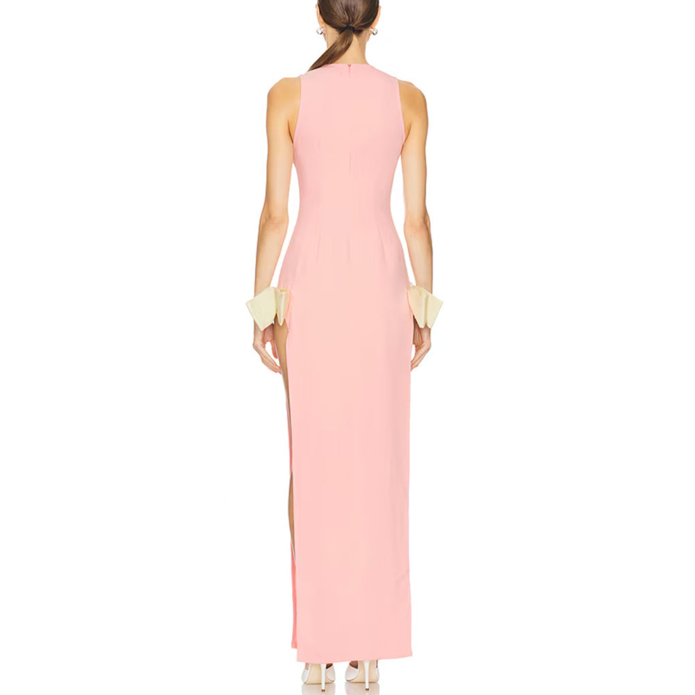 NEW REVOLVE Atoir Size 4 Jana Pink Bow Double Split Valentine Day Date Night - Picture 2 of 15